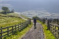Hiker in Lake District Royalty Free Stock Photo