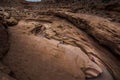 Hiker in the Little Wild Horse Canyon Bird's eye view