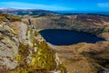 Hiker at Lough Tay