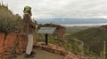 A Hiker on the Lower Cliff Dwelling Trail at Tonto National Monument