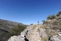 Hiker on Mozarabic trail, Spain