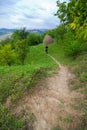 Hiker in nature