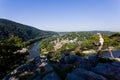 Hiker overlook Harpers Ferry landscape Royalty Free Stock Photo