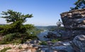Hiker overlook Harpers Ferry landscape Royalty Free Stock Photo