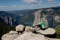 Hiker Overlooking Yosemite Valley I