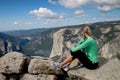 Hiker Overlooking Yosemite Valley II