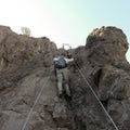 A Hiker in Picacho Peak State Park, Arizona