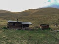 Hiker`s house at the foot of Elbrus