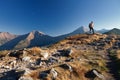 Hiker in Tatras Mountains