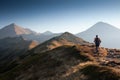 Hiker in Tatras Mountains