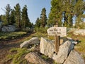 Hiker Trail Stock Trail Sign