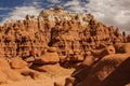 Hiker visit Goblin valley state park in Utah, USA Royalty Free Stock Photo