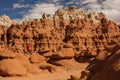 Hiker visit Goblin valley state park in Utah, USA Royalty Free Stock Photo