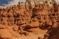 Hiker visit Goblin valley state park in Utah, USA Royalty Free Stock Photo