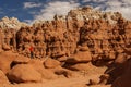 Hiker visit Goblin valley state park in Utah, USA Royalty Free Stock Photo