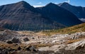 Hikers adventuring along ptarmigan cirque