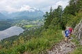 Hikers in Altaussee in Austria