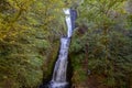 Hikers at Bridal Veil falls, Oregon