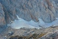 Hikers climbing Conness Glacier in Eastern Sierra Royalty Free Stock Photo