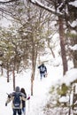 Hikers - Winter Wonderland - Buzzardroost Rock - Edge of Appalachia - Ohio