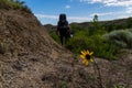 Hikers Enjoying the Badlands of North Dakota