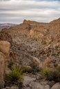 Hikers Head out on the Grapevine Hills trail Royalty Free Stock Photo