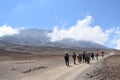 Hikers at Mount Kilimanjaro