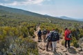 Hikers at Mount Kilimanjaro, Tanzania