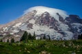 Hikers at Mount Rainier National Park