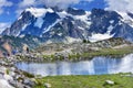 Hikers Mount Shuksan Pool Artist Point Washington State