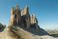 Hikers on the popular trail from Rif. Royalty Free Stock Photo