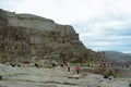 Hikers resting atop the Pulpit Rock