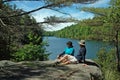 Rock Dunder Hiking Trail, Lyndhurst, Ontario, Canada Royalty Free Stock Photo