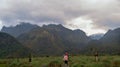 Hikers in Rwenzori Mountains