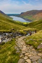 Hikers on Scafell Pike Royalty Free Stock Photo