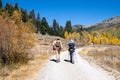 HIkers on Spooner to Marlette Lake trail the Autumn