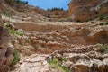 Hikers on switchbacks on South Kaibab Trail in Grand Canyon. Royalty Free Stock Photo