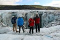 Hikers/Trekkers on the SÃÂ³lheimajÃÂ¶kull Glacier