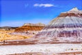 Hikers The Tepees Painted Desert Petrified Forest National Park Arizona Royalty Free Stock Photo