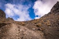 Hikers on top mountain