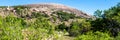 Hikers at Enchanted Rock State Natural Area in Texas