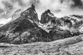 Hikers Trail Paine Horns Torres del Paine National Park Chile