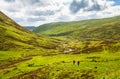 Hikers on trails Highlands Scotland