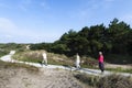 Hikers at the Zuidduinen Royalty Free Stock Photo