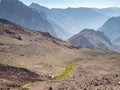 Hiking to the Vulkan San Jose Royalty Free Stock Photo