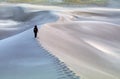 Hiking Across Sand Dunes