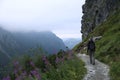 Hiking across Tatras mountains