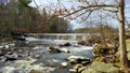 Blackstone River waterfall in Rhode Island
