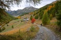 Hiking along the Cristillan valley above Ceillac village, Queyras Regional Natural Park