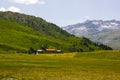 Hiking on the Alp Flix Royalty Free Stock Photo